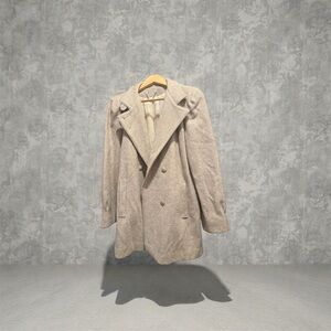 Stylish Beige Double-Breasted Coat